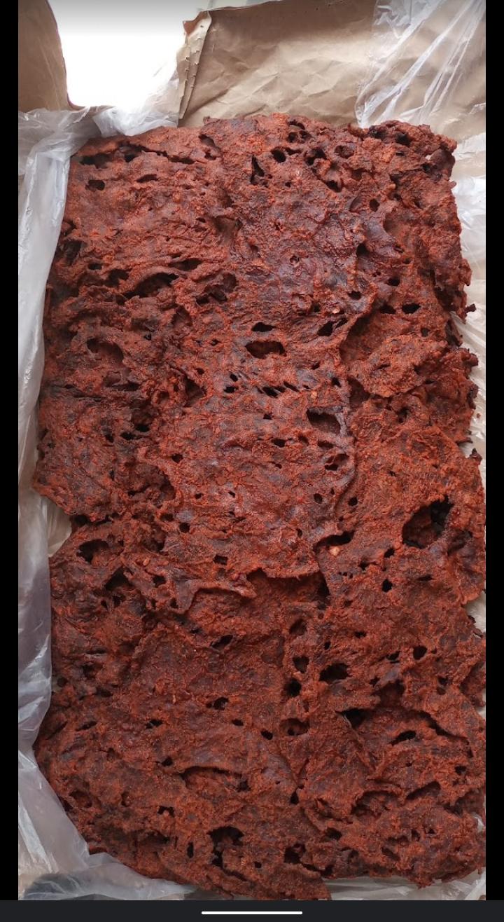 Large sheet of dried Kilishi