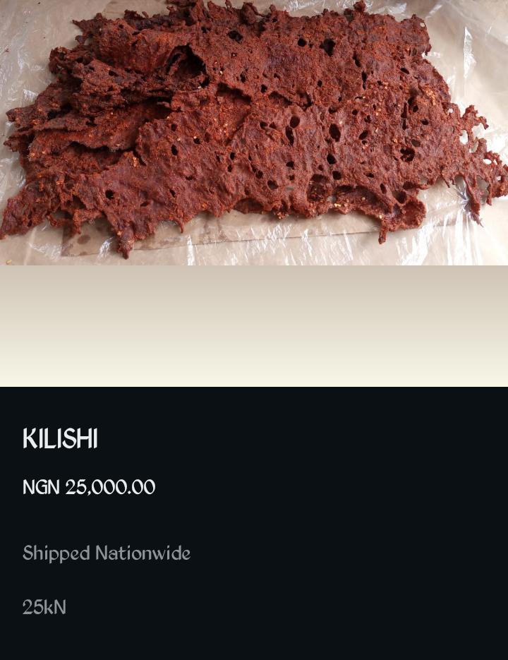 Kilishi product listing